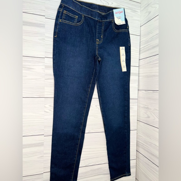 Girls' Mid-Rise Pull-On Jeggings - Cat & Jack - Picture 3 of 9